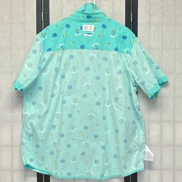 Hurley Stretch Button-Up Tropical Print Collared Shirt XXL Casual Short Sleeve - Picture 6 of 12